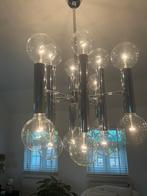 XXL Chroomstalen hanglamp van Gaetano Sciolar, Maison & Meubles, Enlèvement, Utilisé