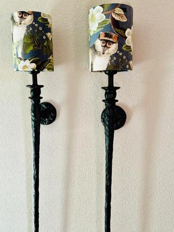 Pieter Adam Melting Paris Porta Romana wandlampen 2 stuks beschikbaar voor biedingen