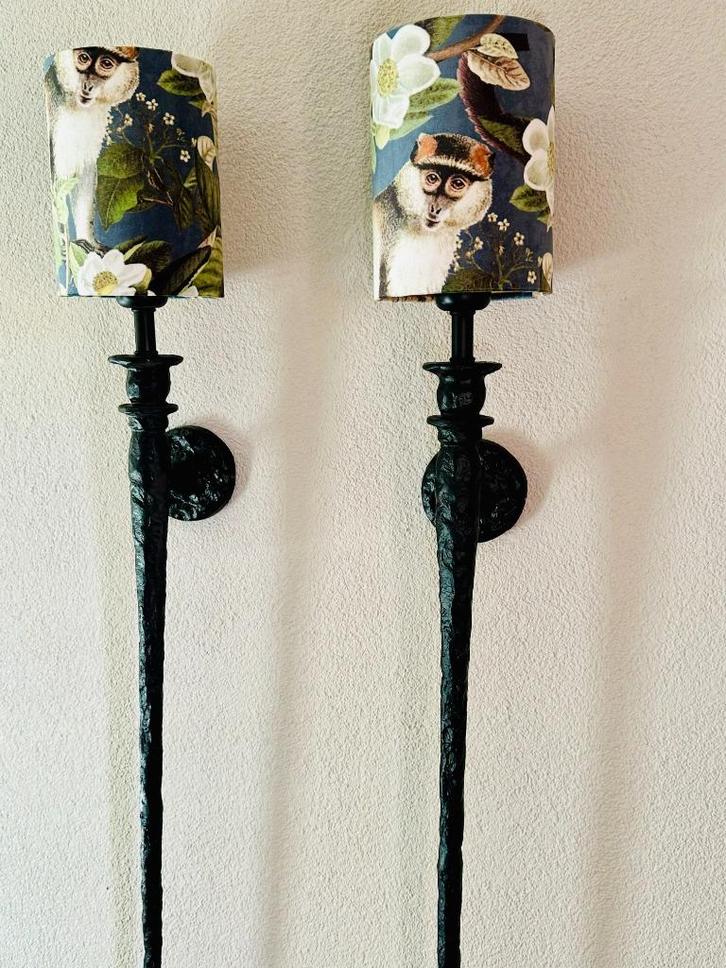 Pieter Adam Melting Paris Porta Romana wandlampen 2 stuks, Antiek en Kunst, Kunst | Designobjecten, Ophalen