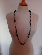 Mooie lange ketting, Handtassen en Accessoires, Kettingen, Ophalen of Verzenden, Zo goed als nieuw, Blauw