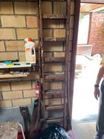 3 lange houten ladders voor liefhebbers, Doe-het-zelf en Bouw, Ladders en Trappen, Ophalen