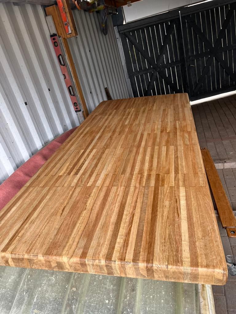 Eetafel eiken, Huis en Inrichting, Ophalen of Verzenden, Zo goed als nieuw