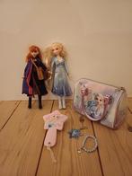 Frozen II Poppen Anna en Elsa met handtas, borstel & armband, Ophalen, Zo goed als nieuw
