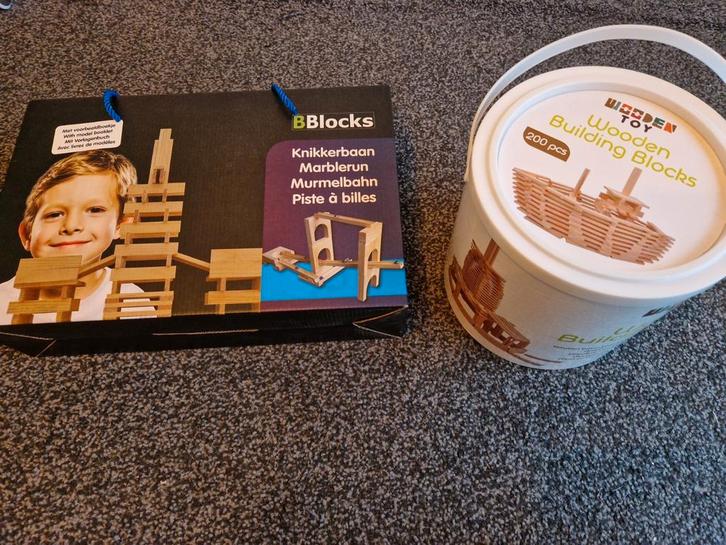 BBlocks knikkerbaan + extra blokken, Kinderen en Baby's, Speelgoed | Bouwstenen, Ophalen of Verzenden