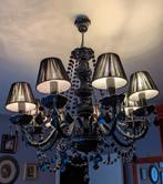 Lustre en verre noir, Maison & Meubles, Lampes | Lustres, Enlèvement, Verre