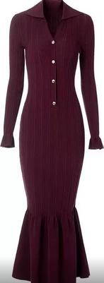 Robe bordeaux, Kleding | Dames, Ophalen, Zo goed als nieuw, Maat 38/40 (M), Onder de knie