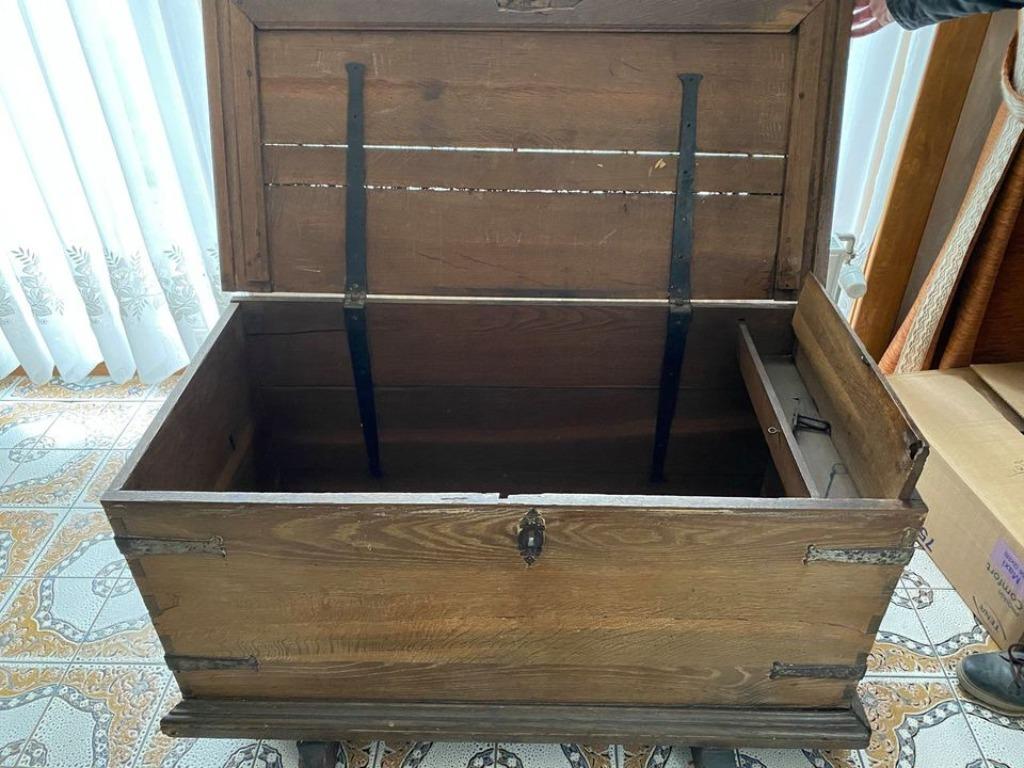 Coffre en chêne, Maison & Meubles, Enlèvement, Utilisé, Chêne