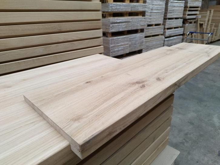 Eikenhouten Overzet Vensterbanken 100x25cm# 100x30# 100x35cm, Huis en Inrichting, Woonaccessoires | Wandplanken en Boekenplanken