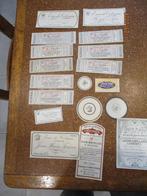 Lot oude etiketten pillen, Verzamelen, Ophalen of Verzenden