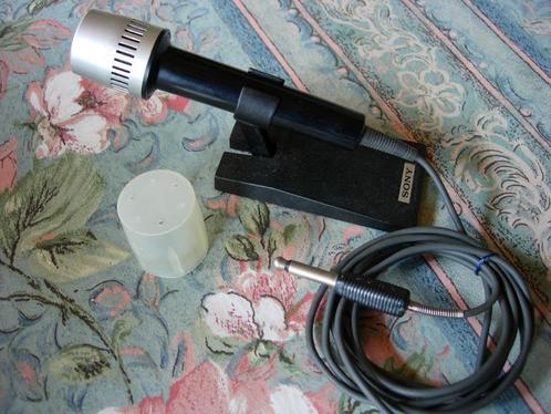 Sony F-26 microfoon met kabelstatief van 2 meter, Muziek en Instrumenten, Microfoons, Zo goed als nieuw, Ophalen of Verzenden
