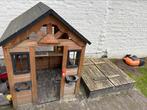 Houten kinderhuisje en zandbak - GRATIS, Ophalen, Gebruikt, Meubelstuk of Keukentje