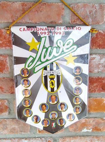 Juventus FC 1992-93 voetbal vaandel fanion wimpel beschikbaar voor biedingen