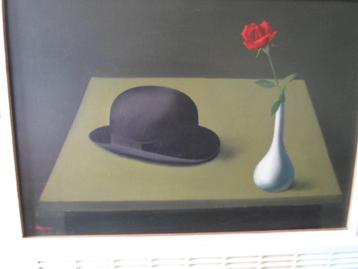 Vend huile sur toile de Jacques Dormont surréaliste  beschikbaar voor biedingen