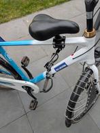 Zadel op stang + spaakafscherming (herenfiets), 22 t/m 36 kg, Voorzitje, Ophalen of Verzenden, Gebruikt