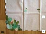 Nappe en coton beige/vert, Maison & Meubles, Enlèvement ou Envoi, Comme neuf, Carré, Intérieur