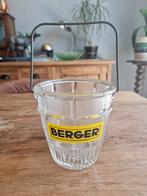 Vintage glazen ijsemmer Berger, Ophalen of Verzenden, Zo goed als nieuw