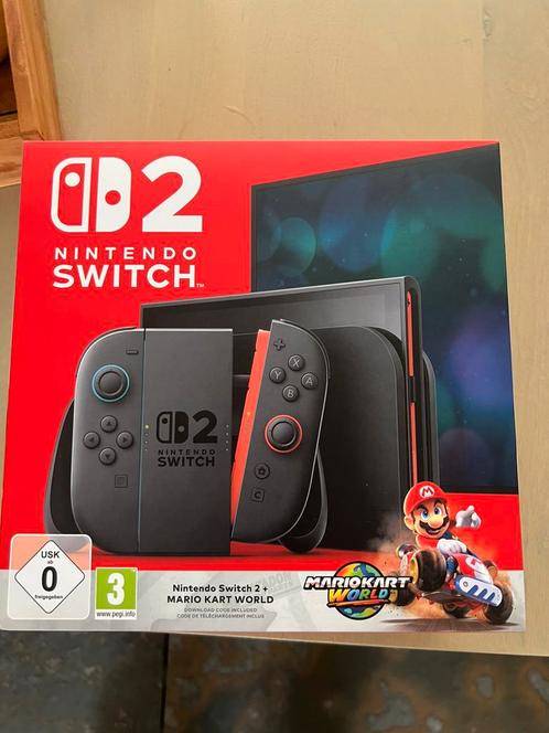 Nintendo Switch 2 + Mario Kart World *NIEUW*, Games en Spelcomputers, Spelcomputers | Nintendo Switch, Nieuw, Ophalen