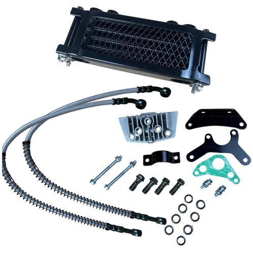Complete oliekoeler set 4 lagen zwart voor Dax, Monkey, PBR, Fietsen en Brommers, Brommeronderdelen | Algemeen, Nieuw, Overige typen