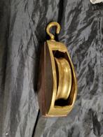 mariene decoratie zeilboot katrol messing, Ophalen of Verzenden, Nieuw