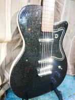 Danelectro Baritone Black Metal Flake zo goed als nieuw, Muziek en Instrumenten, Snaarinstrumenten | Gitaren | Elektrisch, Ophalen