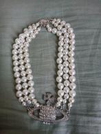 Collier vivienne westood trio perle argent, Bijoux, Sacs & Beauté, Colliers, Enlèvement ou Envoi, Comme neuf, Argent, Argent