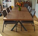 Houten tafel, Huis en Inrichting, Tafels | Eettafels, Ophalen, Moderne / industriel, 200 cm of meer, 50 tot 100 cm