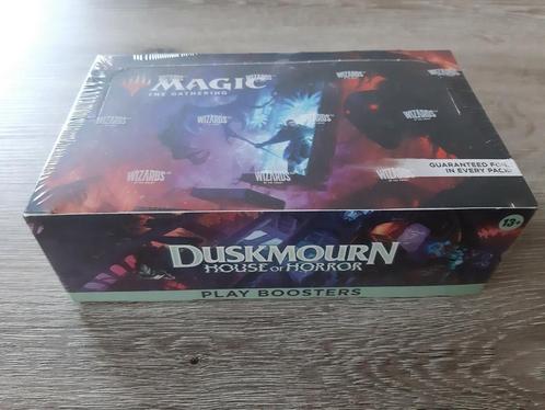Mtg duskmourn : house of horror play booster boosterbox, Hobby en Vrije tijd, Verzamelkaartspellen | Magic the Gathering, Nieuw
