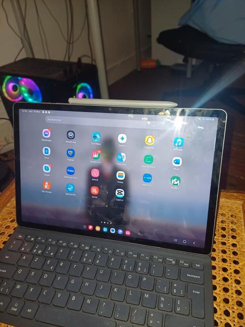 Tablette samsung S9 Fe+, Computers en Software, Apple iPads, Gebruikt, Overige modellen, Wi-Fi, 128 GB, Grijs, Ophalen