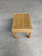 Rieten poef, Ophalen, Gebruikt