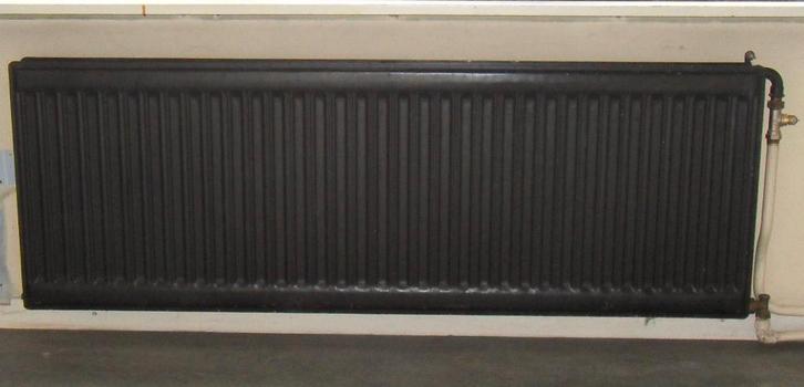 RADIATEUR CHAUFFAGE CENTRAL (eau) 198x50x9cm noir/à peindre, Bricolage & Construction, Chauffage & Radiateurs, Utilisé, Radiateur