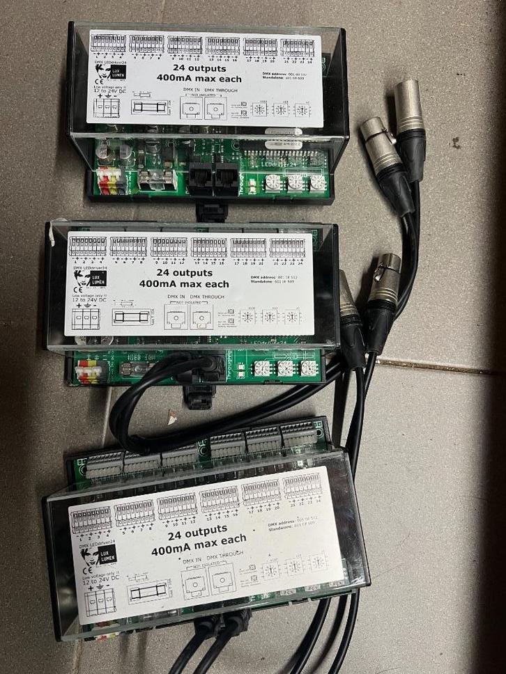DMX led drivers 24 kanaals, Muziek en Instrumenten, Licht en Laser, Zo goed als nieuw, Licht, Verzenden