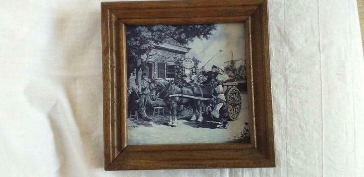 Delftse tegel eerbetoon aan het bruidspaar, Antiek en Kunst, Antiek | Keramiek en Aardewerk, Ophalen of Verzenden