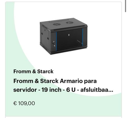 19 inch - 6u serverkast, Computers en Software, Serverkasten, Gebruikt, Ophalen