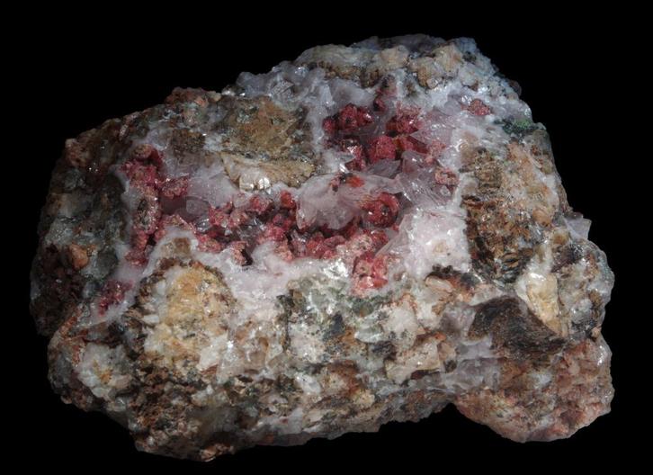**TOP** COBALTOTALMESSIET op CALCIET uit Marokko., Verzamelen, Mineralen en Fossielen, Mineraal, Ophalen of Verzenden