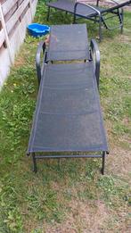 2 tuinligbedden, Tuin en Terras, Ligbedden, Ophalen, Zo goed als nieuw, Aluminium, Verstelbaar