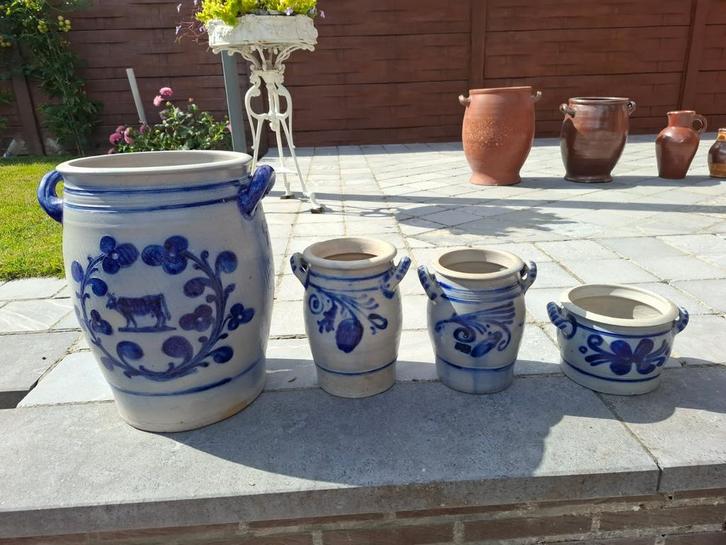 Aardewerken potten/ kruiken, Tuin en Terras, Bloempotten, Gebruikt, Aardewerk, Binnen, Balkon, Tuin, Ophalen