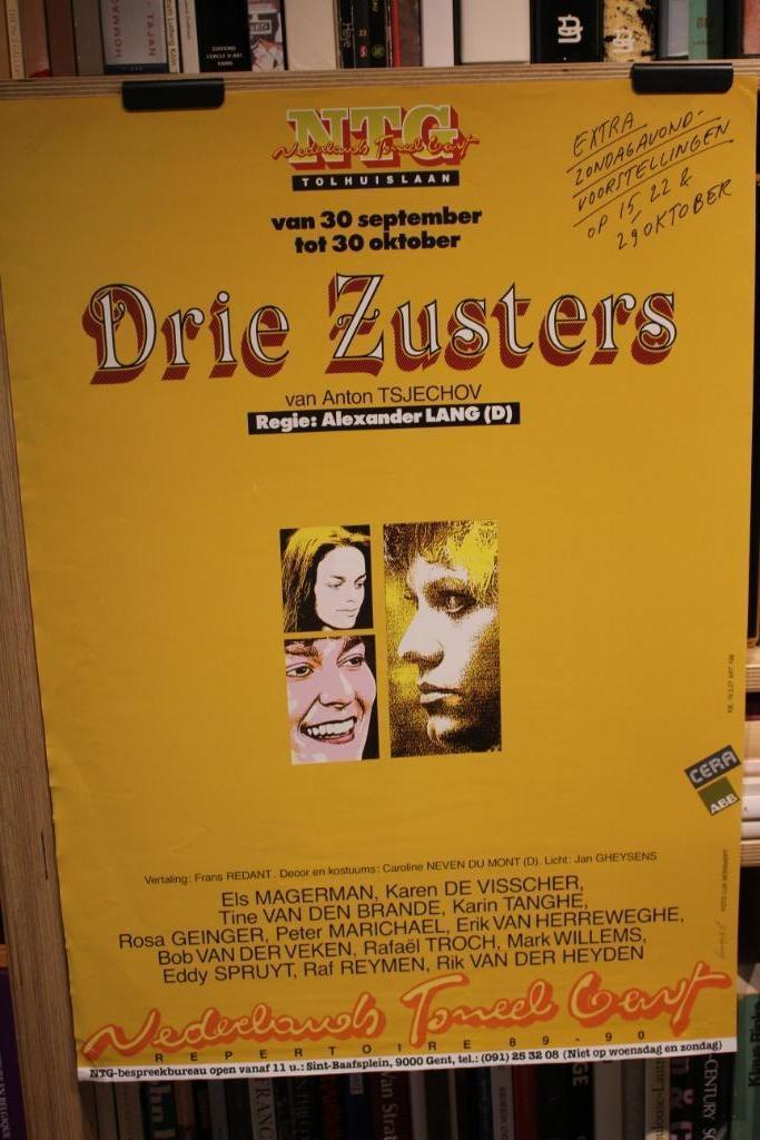 Drie Zusters van Anton TSJECHOV Regie: Alexander LANG, Verzamelen, Posters, Ophalen of Verzenden