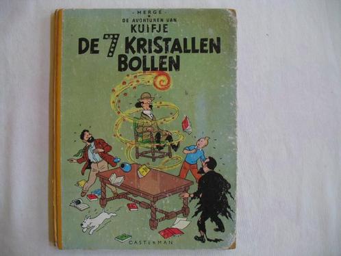 Kuifje De 7 kristallen bollen, HC, 1954, Boeken, Stripverhalen, Eén stripboek, Ophalen of Verzenden