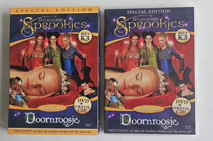 Studio 100 musicals :3 Biggetjes ,Doornroosje,Sneeuww , CD's, Cd's en Dvd's, Dvd's | Kinderen en Jeugd, Ophalen of Verzenden