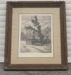 Eau forte épreuve d artiste signe Albert Gustave Grégoire, Antiek en Kunst, Ophalen of Verzenden