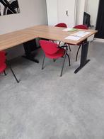 bureautafel + stoelen (afmeting bureautafel 1m op 2m), Huis en Inrichting, Bureaus, Ophalen, In hoogte verstelbaar, Zo goed als nieuw