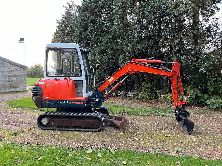 Mini-pelle Kubota KX61-2 2500 kg, Articles professionnels, Machines & Construction | Grues & Excavatrices, Excavatrice, Enlèvement