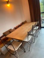 Grote eettafel met 4 stoelen, Huis en Inrichting, Tafels | Eettafels, Ophalen, Nieuw, 50 tot 100 cm, Vijf personen of meer