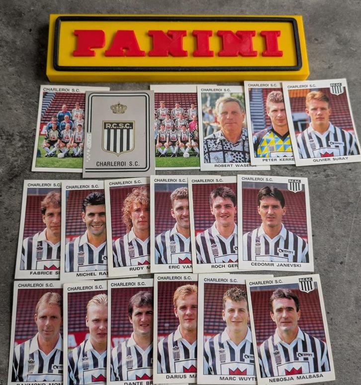 PANINI FOOTBALL 93 18 STICKERS 1992 SPORTING CHARLEROI, Hobby en Vrije tijd, Stickers en Plaatjes, Nieuw, Verzenden