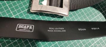 vintage leren riemen Scapa of Scotland beschikbaar voor biedingen