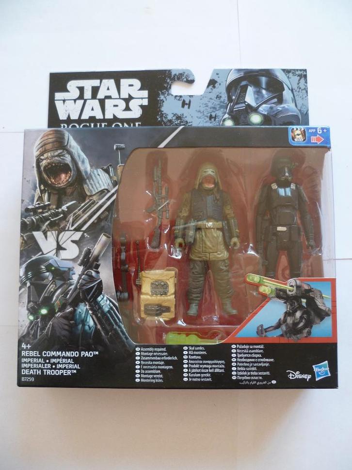 STARWARS 2PACK"REBEL COMMANDO PAO/IMPERIAL DEATHTROOPER"2016, Collections, Star Wars, Neuf, Figurine, Enlèvement ou Envoi