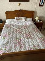 Ensemble lit en chêne clair, Enlèvement, Comme neuf, Deux personnes, Ancien