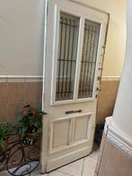 Porte en bois, Doe-het-zelf en Bouw, Raamkozijnen en Schuifdeuren, Ophalen, Gebruikt, Hout, Inclusief glas