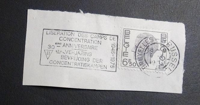 Fragment, timbre Libération du camp de concentration, Timbres & Monnaies, Timbres | Europe | Belgique, Affranchi, Enlèvement ou Envoi
