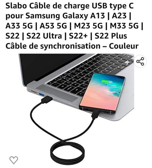 Cable USB 3.1 type C : Xiaomi. Samsung ASUS Nokia, Télécoms, Téléphonie mobile | Chargeurs pour téléphone, Neuf, Samsung, Enlèvement ou Envoi